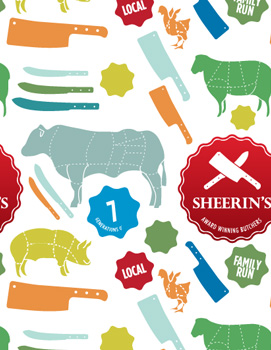 Sherrin's branded paper wrapping
